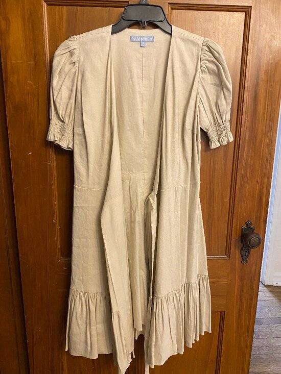 ANTONIO MELANI Dresses & Skirts - Antonio Melani Linen Blend Wrap Dress Size 2